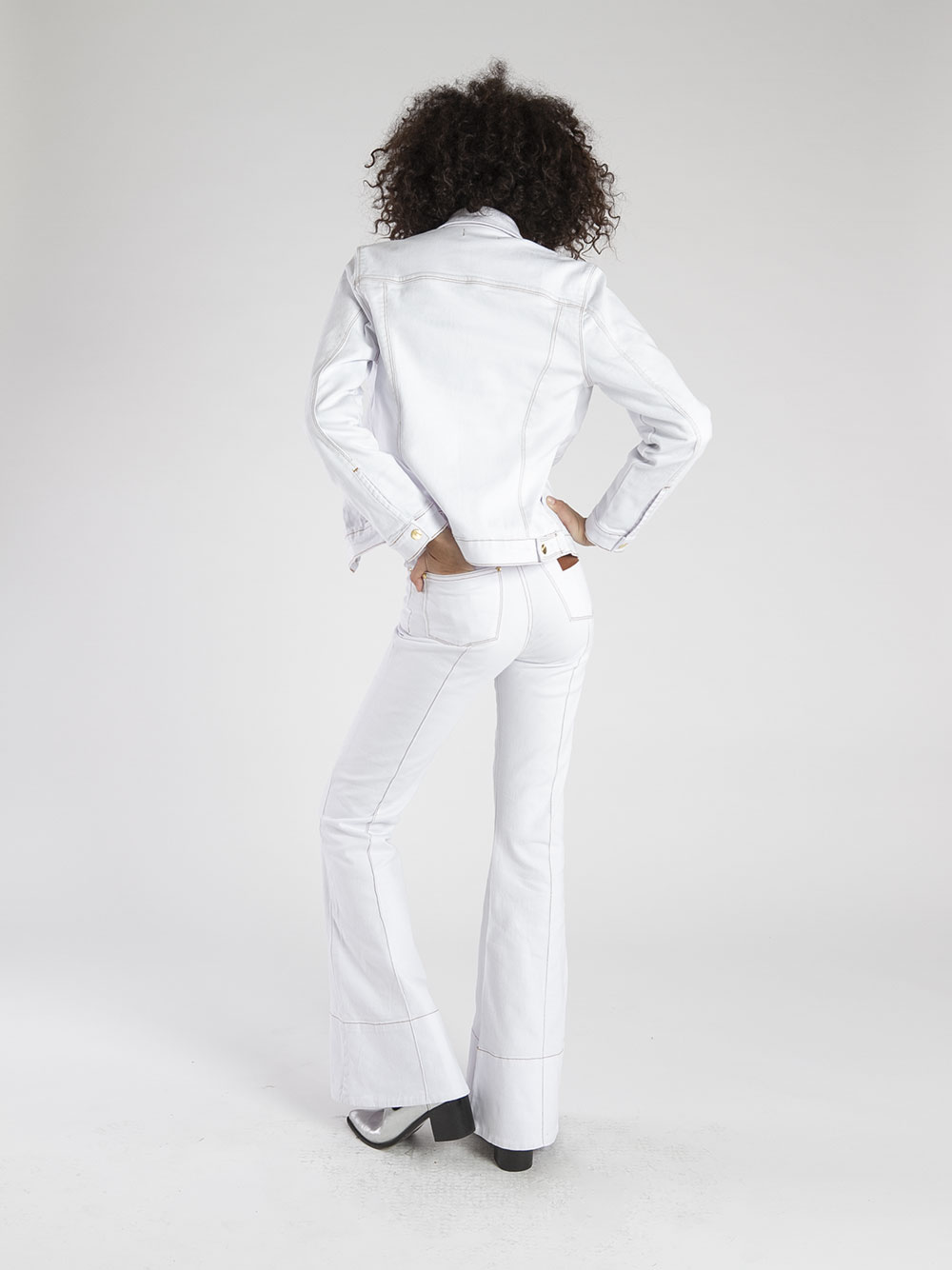 jaqueta jeans branco