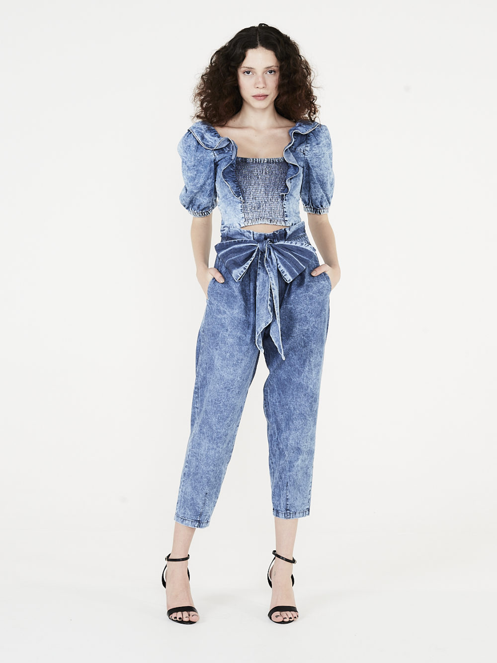 Calça Paperbag Laço